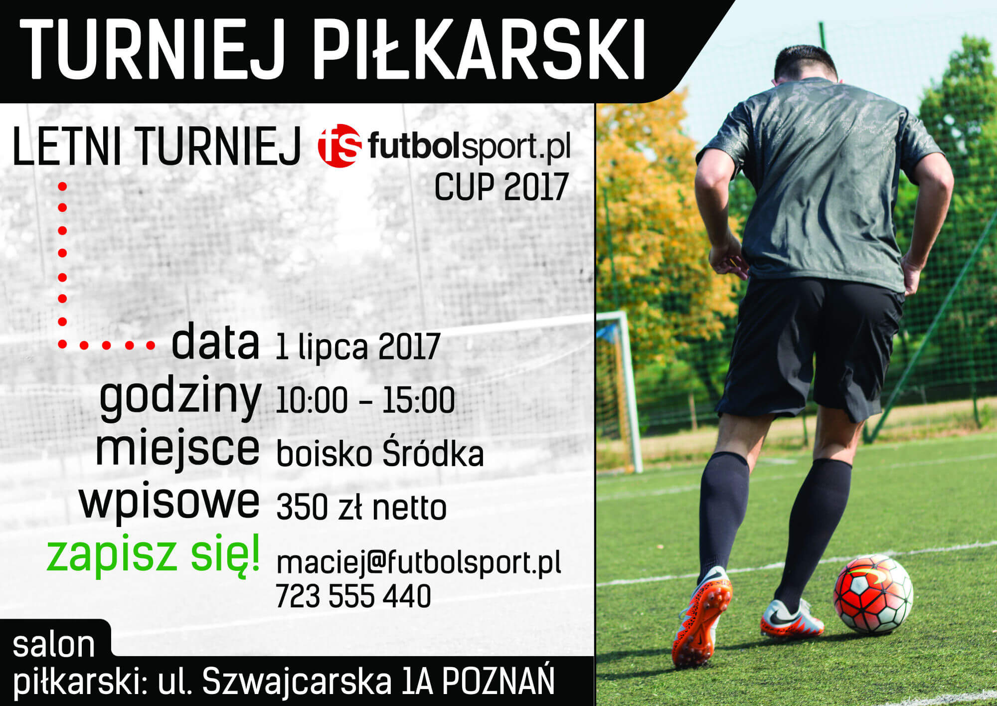Zapraszamy do udziału w Letnim Turnieju futbolsport.pl CUP 2017